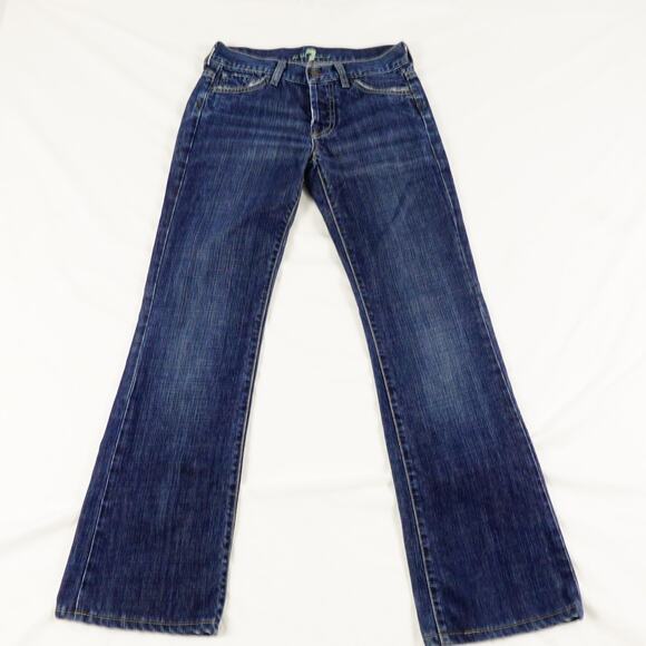 7 For All Mankind Womens Blue Jeans Boy Cut Size 26 Made in USA - Picture 4 of 11